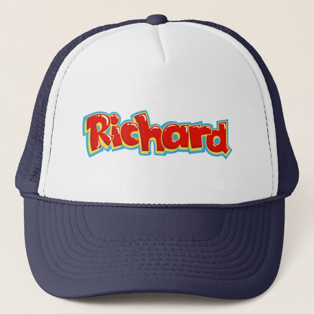 Richard Graffiti Truckerkappe (Vorderseite)