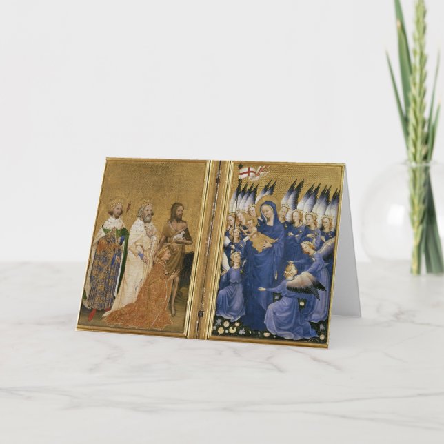 Richard II dargestellt der Jungfrau und dem Kind Karte (Vorderseite)