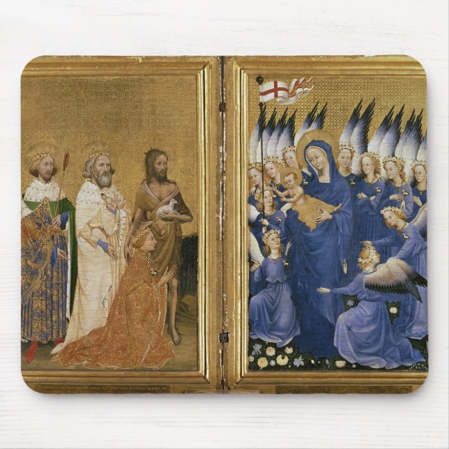 Richard II dargestellt der Jungfrau und dem Kind Mousepad (Vorne)