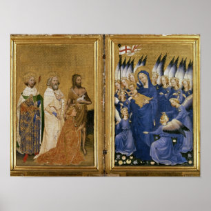 Richard II dargestellt der Jungfrau und dem Kind Poster
