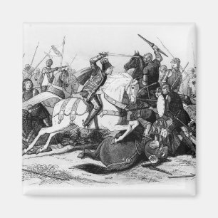 Richard III am Kampf von Bosworth im Jahre 1485 Magnet