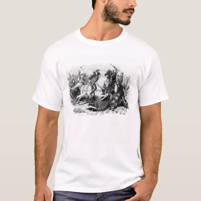 Richard III am Kampf von Bosworth im Jahre 1485 T-Shirt (Vorderseite)