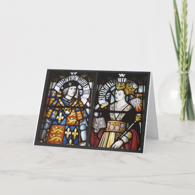 RICHARD III UND KÖNIGIN ANNE VON ENGLAND KARTE (Vorderseite)
