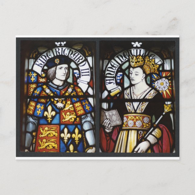 RICHARD III UND QUEEN ANNE OF ENGLAND POSTKARTE (Vorderseite)