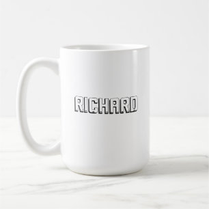 Richard Name In Blockschrift, Kaffeetasse