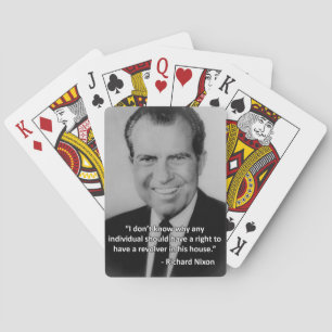 Richard Nixon Anti-Gewehr Spielkarten