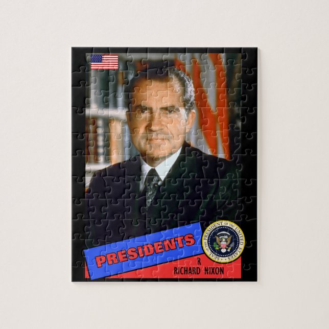 Richard Nixon Baseball Card (Vertikal)