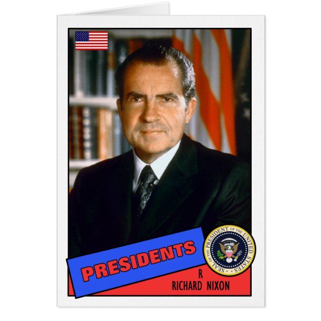 Richard Nixon Baseball Card (Vorne)