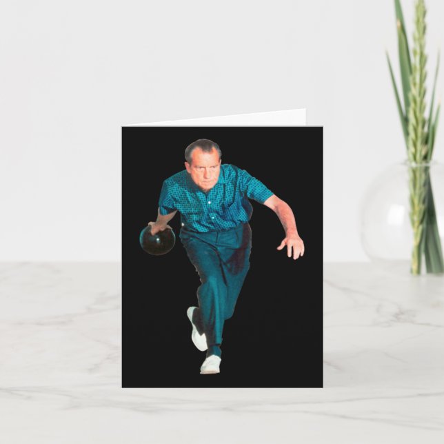 Richard Nixon Bowling Karte (Vorderseite)