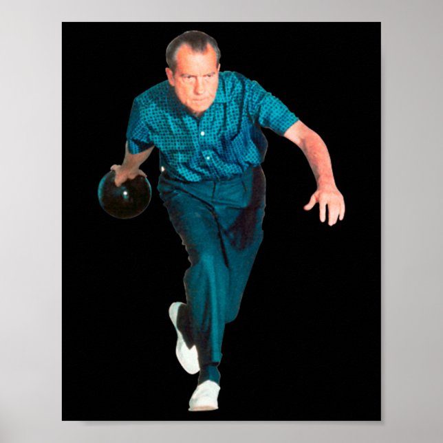 Richard Nixon Bowling  Poster (Vorne)