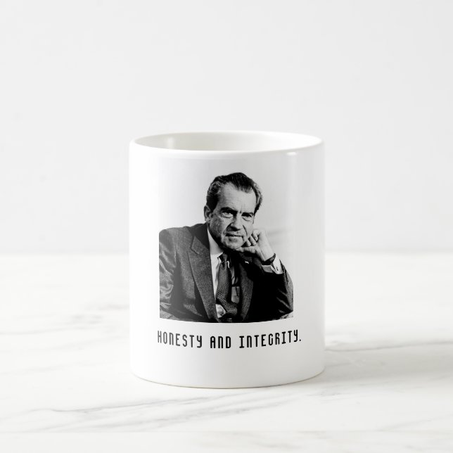 Richard Nixon Honesty and Integrity Coffee Mug (Centre)