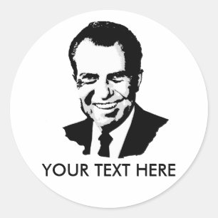 Richard Nixon Runder Aufkleber