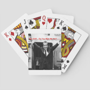 Richard Nixon "Vermisst du mich schon?" Lustige Ge Spielkarten