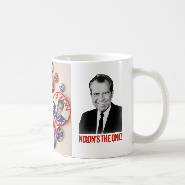 Richard- Nixonknopf-Kollektor-Tasse Kaffeetasse (Rechts)