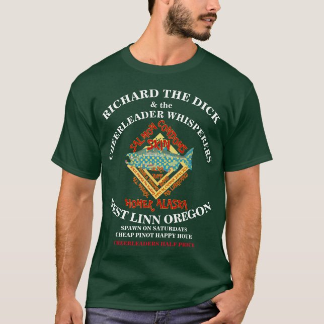 RICHARD THE DICK & THE CHEERLEADER WHISPERS T-Shirt (Vorderseite)