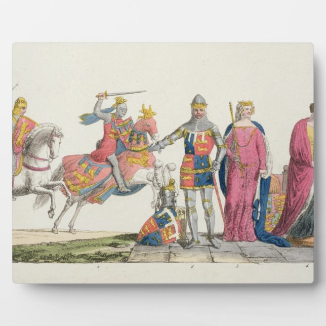 Richard the Lionheart, John of Gaunt, Edward III. Fotoplatte (Vorderseite)