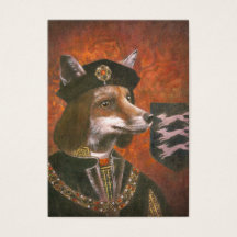 Richard the Third Fox ACEO Business Card