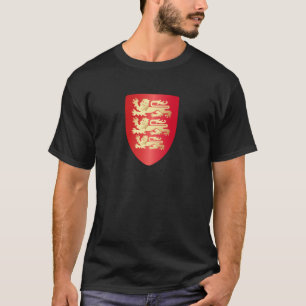 Richard vom Löwenherz Schild in Rot+Imitat Gold T-Shirt