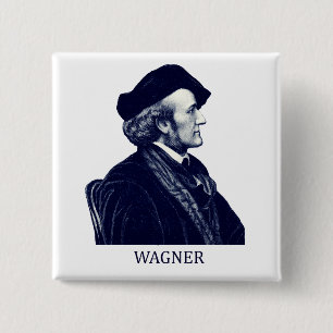 Richard Wagner, blau Button