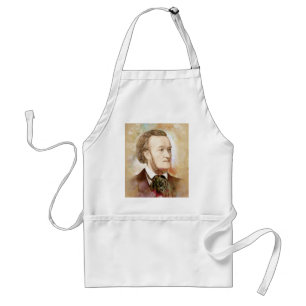 Richard Wagner im Aquarell Stil Schürze