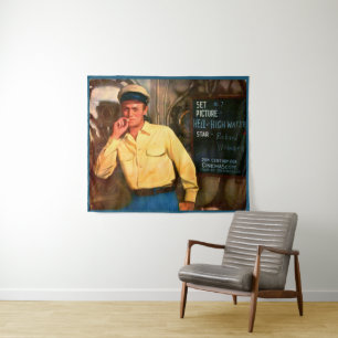 Richard Widmark ad for Hell and High Water Wandteppich