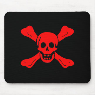 Richard Worley roter Totenkopf-Mauspad Mousepad