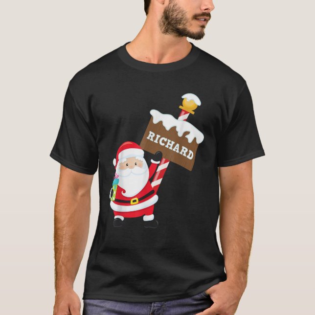 Richard Xmas Vorname Familienname Weihnachten T-Shirt (Vorderseite)