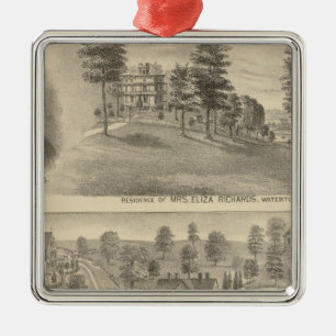 Richards Wohnsitz, Haus Watertowns Nashotah Silbernes Ornament