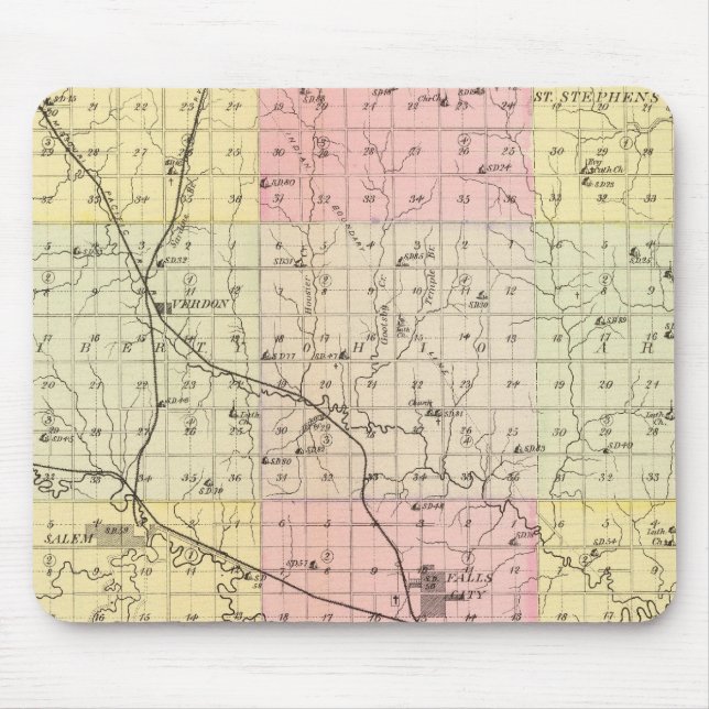 Richardson Landkreis, Nebraska Mousepad (Vorne)