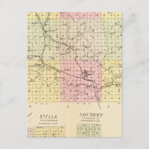 Richardson Landkreis, Nebraska Postkarte