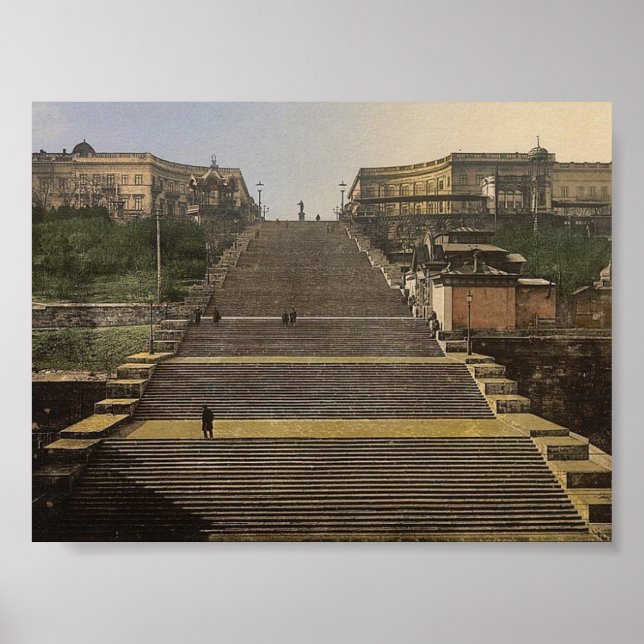 Richelieu Stair, Odessa, Russland (d.h. Ukraine) c Poster (Vorne)
