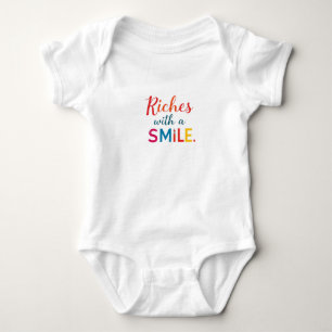 Riches mit einem Lächeln Baby Strampler