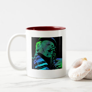 Richie Cole-Alt-Verrücktheits-Orchester-Tasse Zweifarbige Tasse