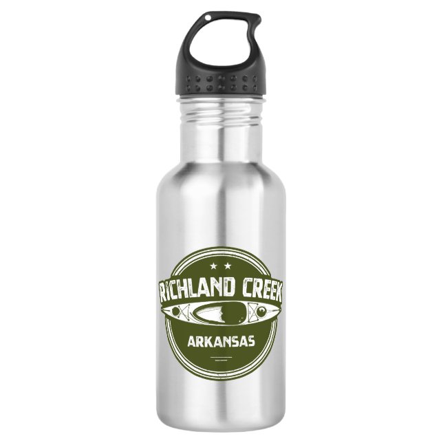 Richland Creek Arkansas Kayaking Edelstahlflasche (Vorderseite)