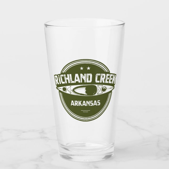 Richland Creek Arkansas Kayaking Glas (Vorderseite)