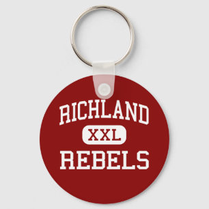 Richland - Rebellen - Highschool - Essex Missouri Schlüsselanhänger