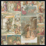 Richly Detailed Vintag Father Christmas Collage Stoff<br><div class="desc">Elegante,  detailreich und aufwändig Vintage Urlaubssammlung mit nahtlosem Muster restaurierter Viktorianischer Weihnachtskarten mit Szenen von Weihnachten im Schnee,  mit Kindern,  mit Engeln und in seinem Schlitten mit goldenen und silbernen Highlights und Verzierungen.</div>
