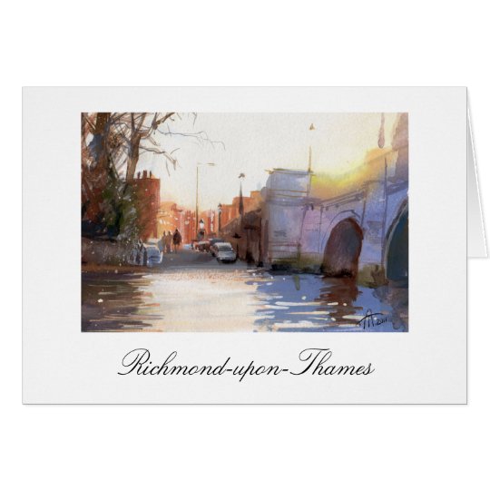 Richmond-Brücke, Richmond-nach-Themse Karte