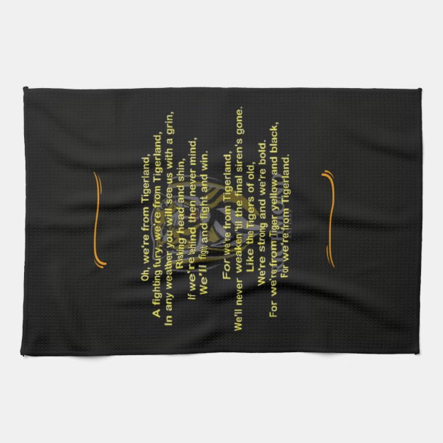 Richmond Football Club Thema Song on Teetuch Geschirrtuch (Horizontal)