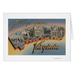 Richmond, la Virginie - grandes scènes 2 de lettre