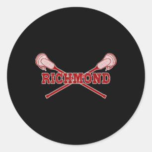 Richmond Lacrosse Lax Sticks Runder Aufkleber