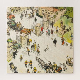 Richmond Park London UK, Besucher am Tor