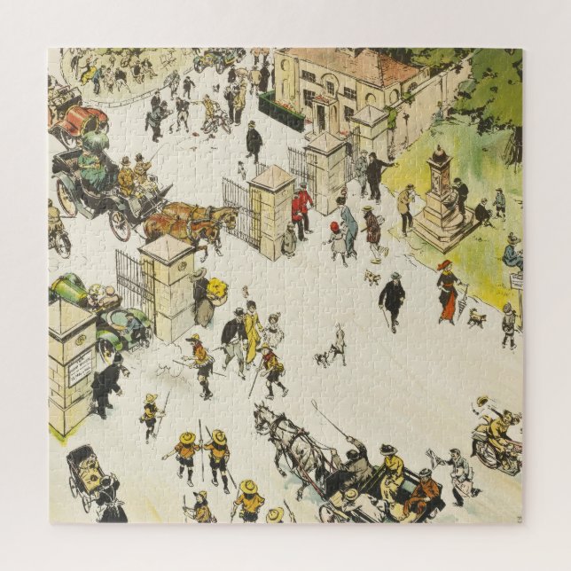 Richmond Park London UK, Besucher am Tor (Vertikal)