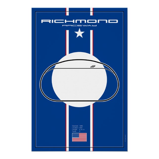 Richmond Raceway Poster (Vorderseite)