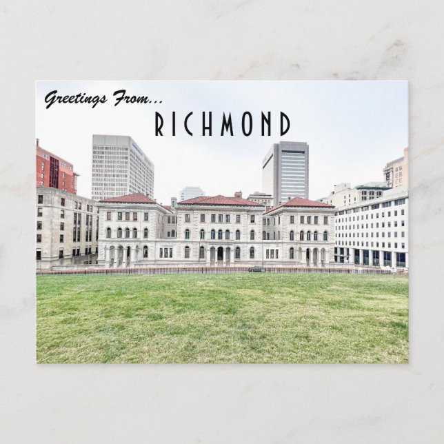 Richmond Skyline Postkarte (Vorderseite)