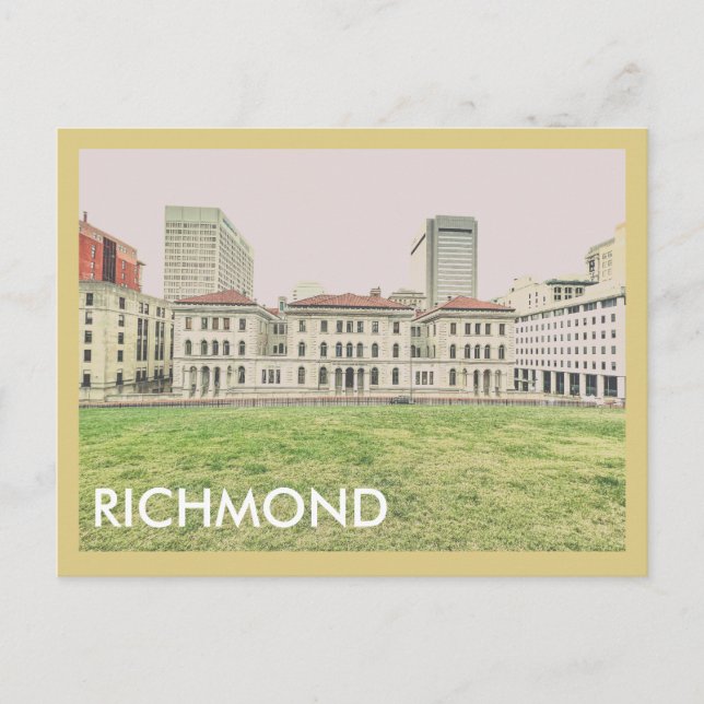 Richmond Skyline Postkarte (Vorderseite)