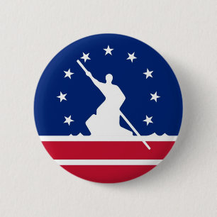 Richmond Stadtflagge vereinte Staat Amerika Virgin Button