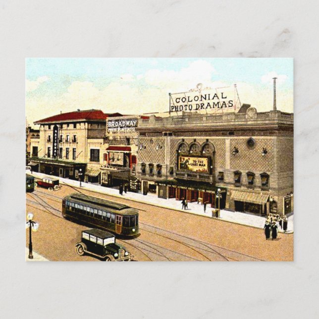 Richmond, Virginia - 1923, Theaterbezirk Postkarte (Vorderseite)