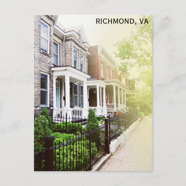 Richmond Virginia Church Hill District Travel Postkarte (Vorderseite)