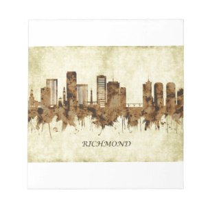 Richmond Virginia Cityscape Notizblock